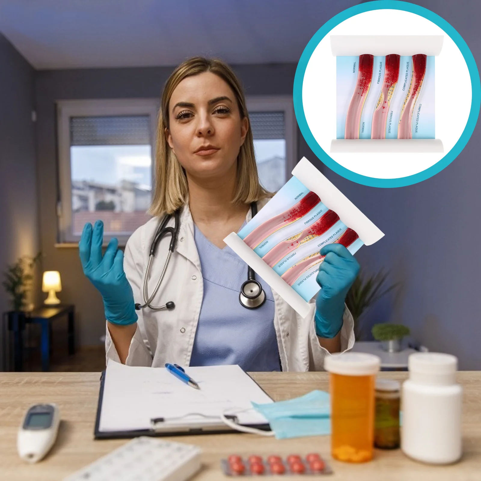 

Человеческое тело, модель кровеносных сосудов с низкой плотностью Lipoprotein