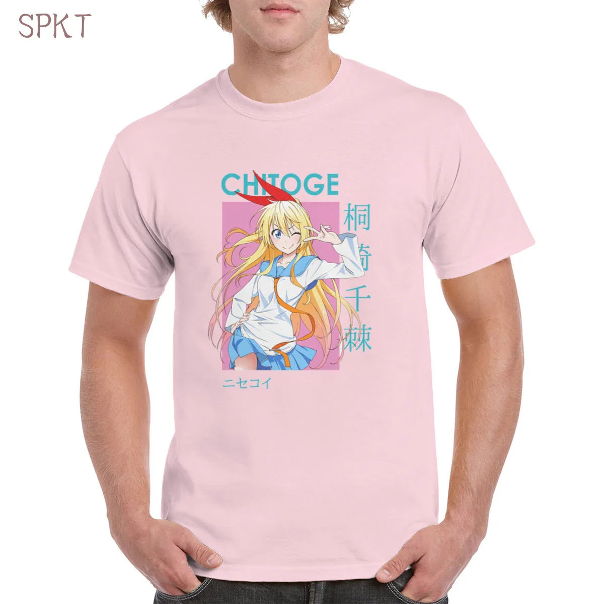 

Fruits Basket Chitoge Kirisaki Nisekoi 100% Cotton Tshirt Top Harajuku Aesthetic Tshirt Oversized clothes Female/Man