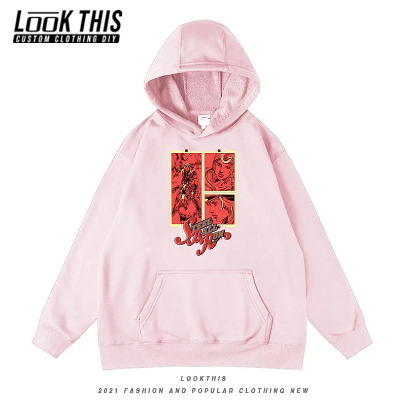 

Animation JoJo's Bizarre Adventure Hoodie Tops Boys and Girls Anime Oversized Hoodies Sweatshirts Children's Clothing Sweatshirt