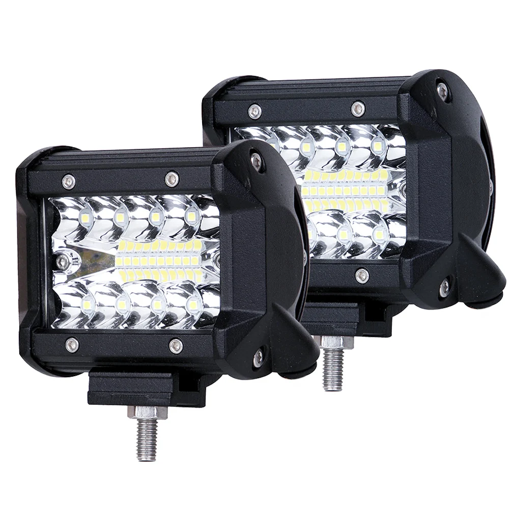 

Car LED Work Light Bar 60W Driving Lamp For Offroad Boat Tractor Truck 4x4 LED SUV Fog Lights 12V Car Headlight for ATV LED Bar