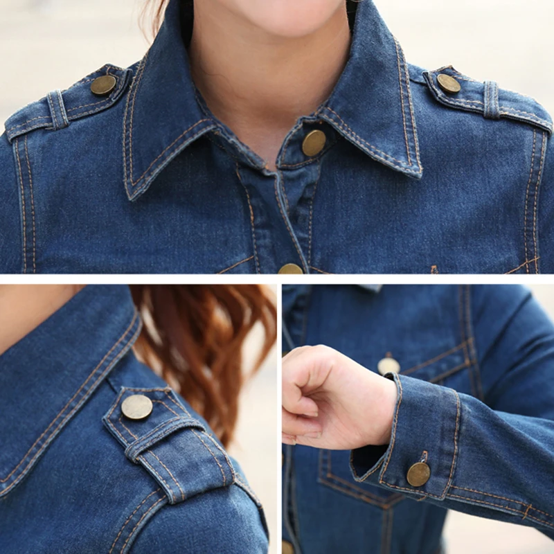 

Spring Plus Size Women Sexy Denim Dress Retro Slim Thin Hip Up Sexy Denim Dress Long Sleeve Sheath Casual Denim Dress