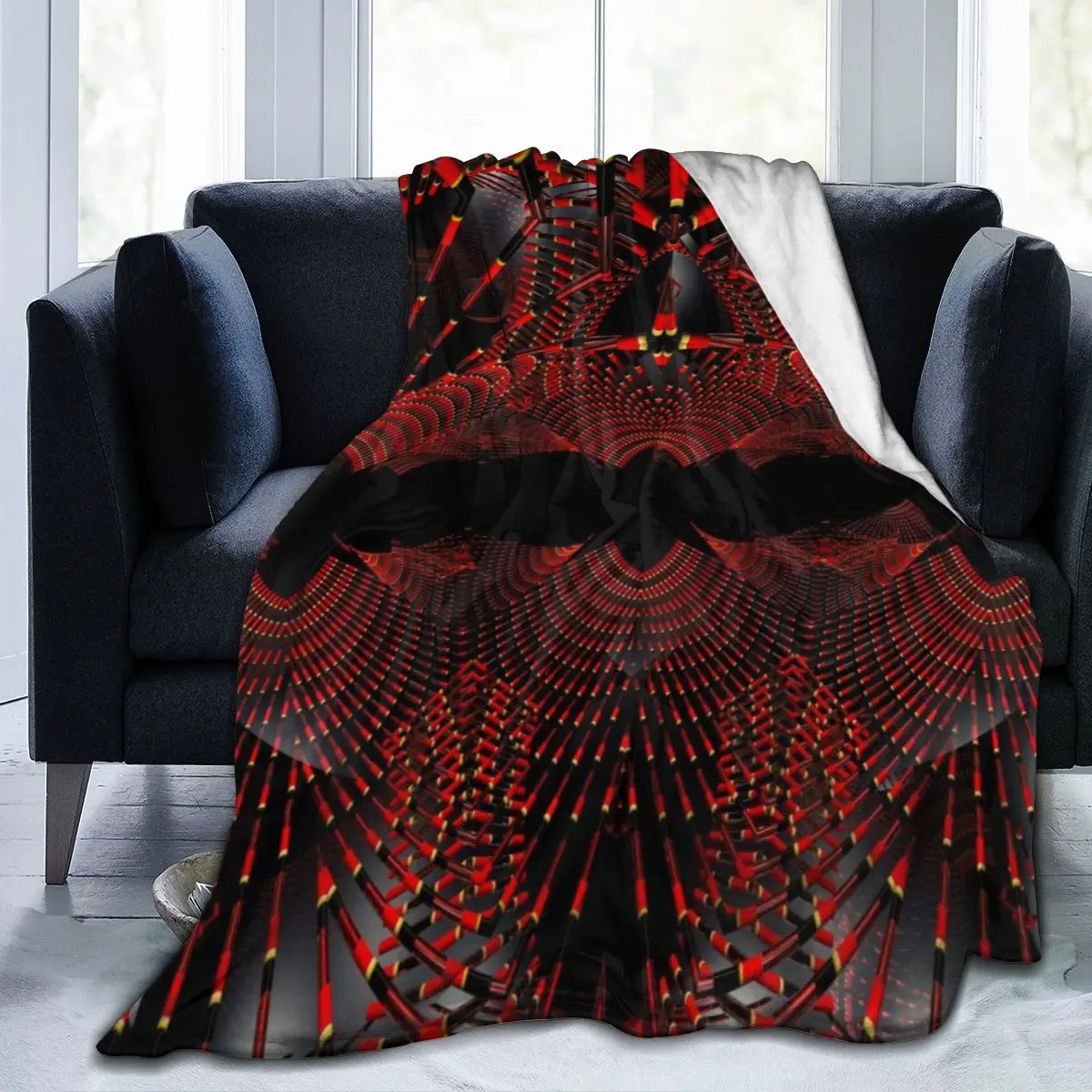 

Manta de franela estampada con personalidad en 3D, Sábana, ropa de cama, funda suave, decoración textil para el hogar, nueva mod