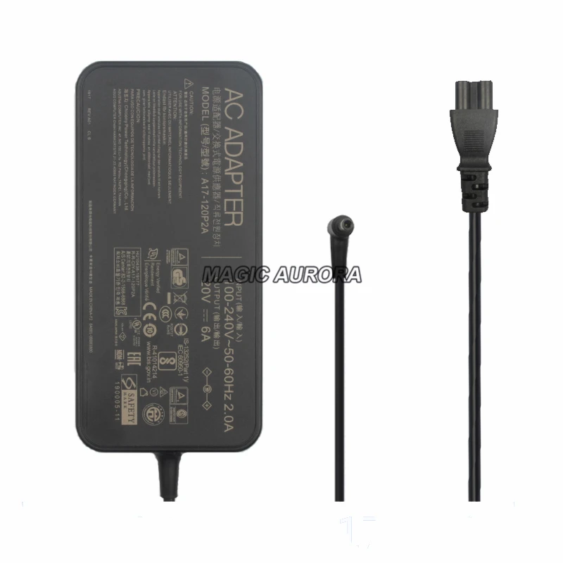 

Original For ASUS 20V 6A 120W A17-120P2A Laptop Adapter Charger Gaming PC VIVOBOOK X571 FLIP 15 UX534FTC UX534 UX563 80320002W