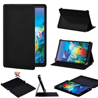 tablet case for lg g pad 8 3 inch 10 1 inch pu leather folding stand solid color tablet cover case free stylus