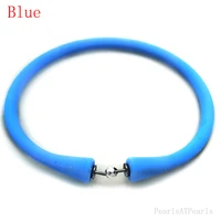 wholesale 7 5 inches180mm blue rubber silicone band for custom bracelet
