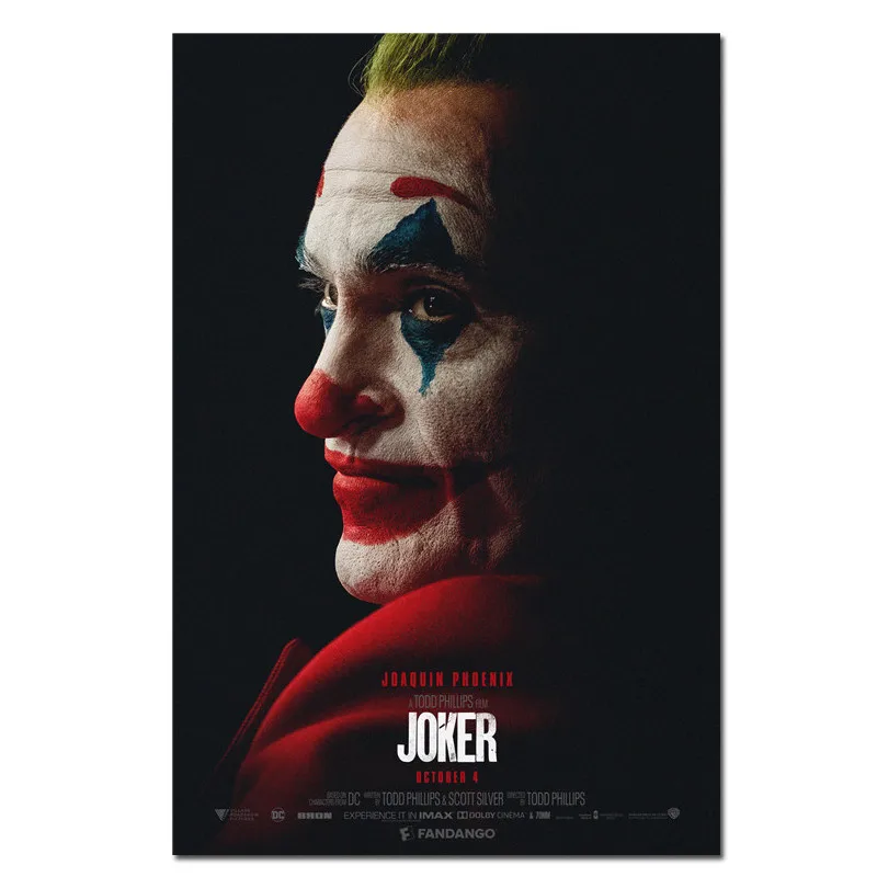 352 Фильм Джокер Шелковый плакат Джокер происхождения фильм Художественная печать комиксы Настенный декор картины Бэтмен Хоакин Феникс фильм плакаты - Цвет: 352