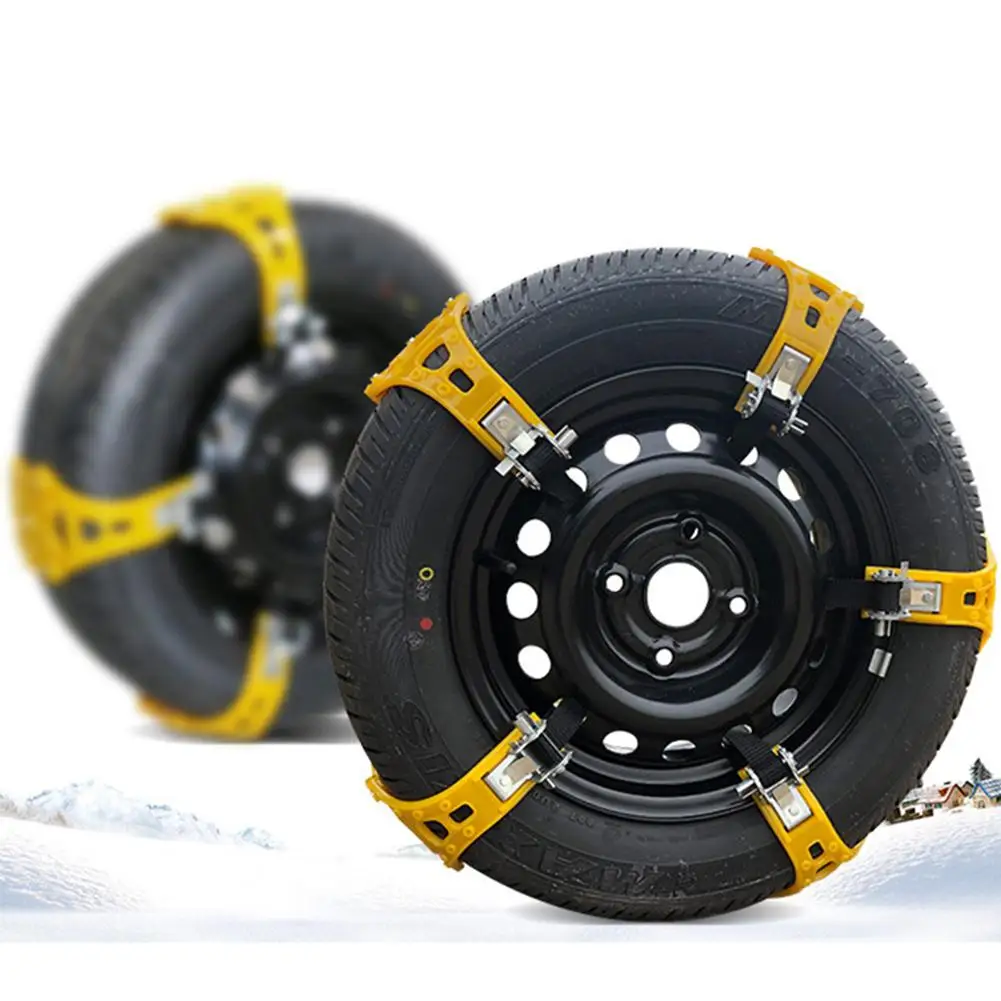 8 шт. автомобильные противоскользящие цепи для снега шин колес с говяжьими