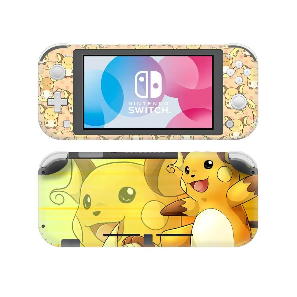 YSNSL0453 Наклейка Pokemons Skins для консольного контроллера tind Switch Lite защитный винил наклейки NS мини игровые аксессуары-Pikachus - Цвет: YSNSL0453