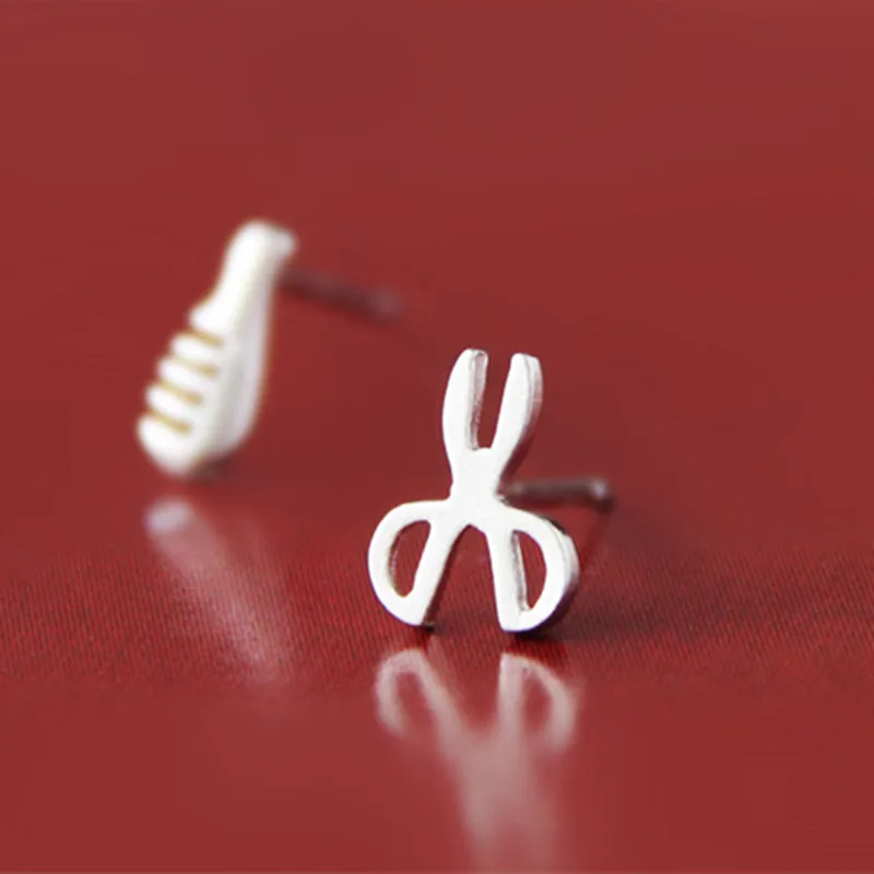 Анти аллергические милые персональные Асимметричные маленькие ножницы Расческа