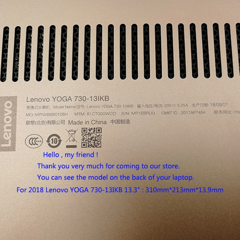 Чехол для ноутбука Lenovo YOGA 2018 13IKB 730 дюйма чехол с креативным дизайном защитный из