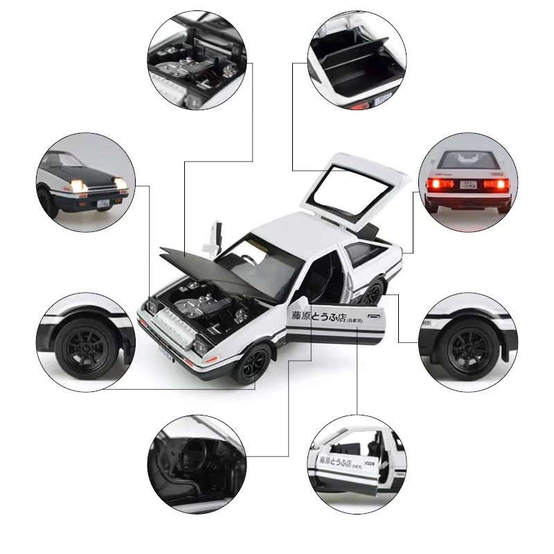 AE86 Начальная Модель D тачки Оттягивают назад автомобиль сувенир хобби подарок на