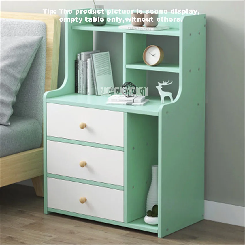 Простой современный прикроватный шкаф маленький с выдвижным ящиком для хранения