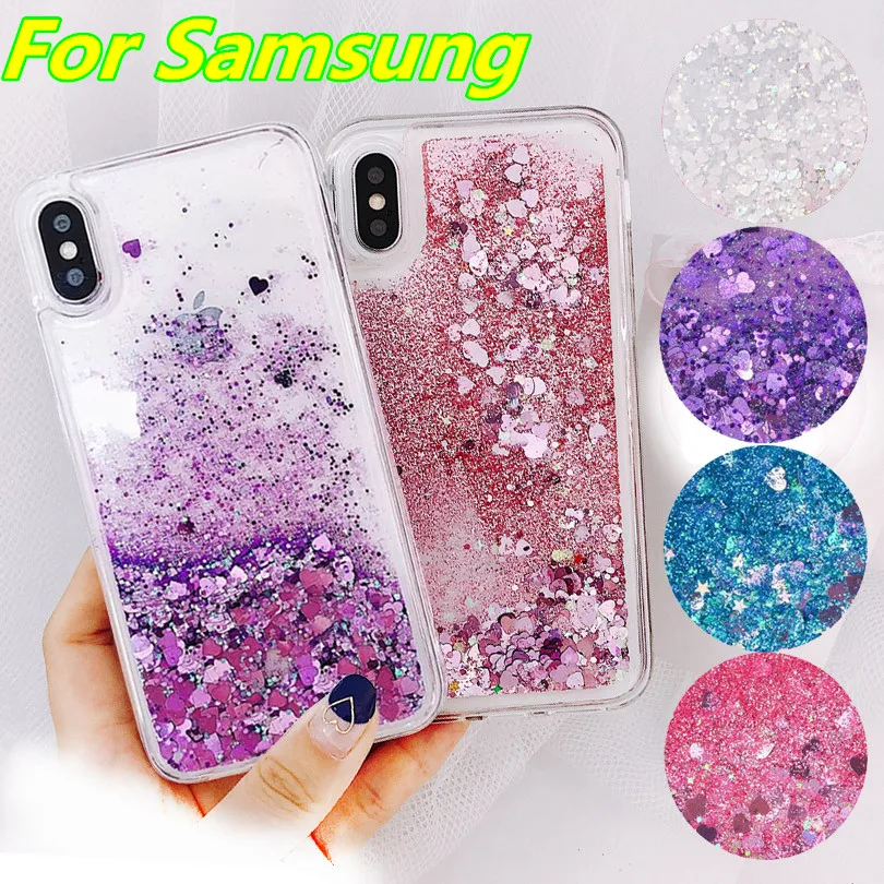 Жидкостный Мягкий силиконовый чехол для телефона для Samsung Galaxy S8 S9 S10 плюс S7 край J4 J6 J8 A6 A7 A8 A9 J3 J5 J7 A3 A5 A7