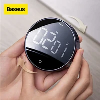 baseus magnetic digital timer for kitchen cooking shower study stopwatch led counter alarm remind manual electronic countdown
