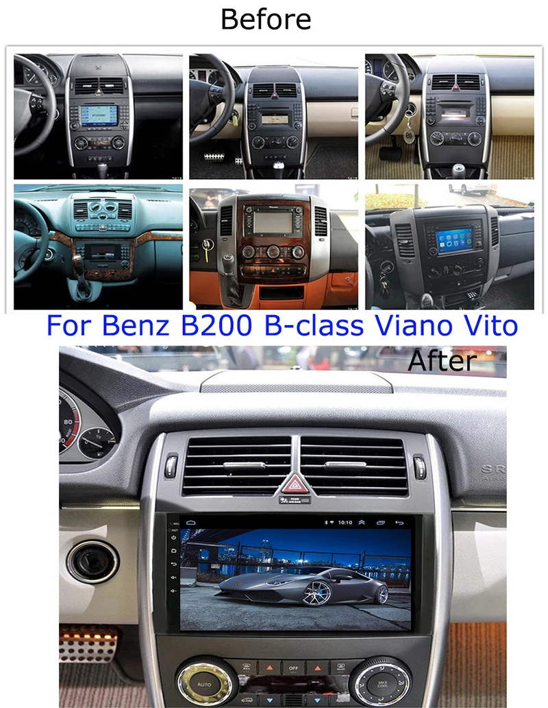 Автомобильный проигрыватель с радио и GPS Android 10 0 для Mercedes Benz B200 W169 A160 стерео аудио