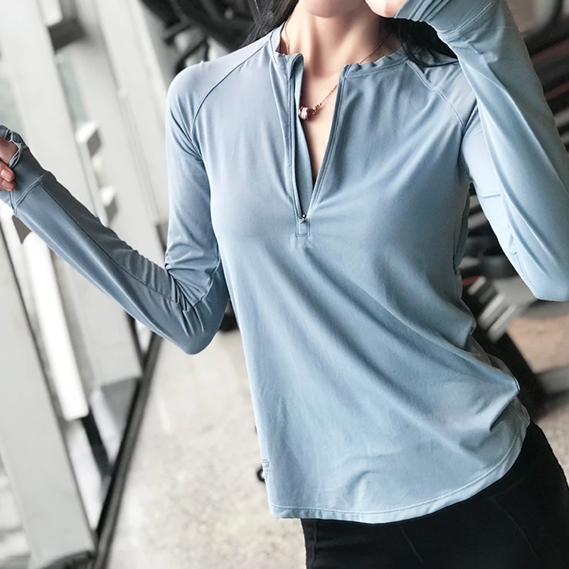 Спортивные женские топы SALSPOR для фитнеса с длинным рукавом светоотражающий узор
