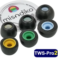 misodiko TWS-Pro2 Memory Foam Eartips Replacement for Beats Fit Pro Studio Buds Samsung Galaxy Buds Soundcore Liberty