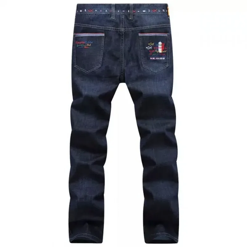 2019 мужские джинсы с вышивкой высококачественные модный дизайн брендовые акулы
