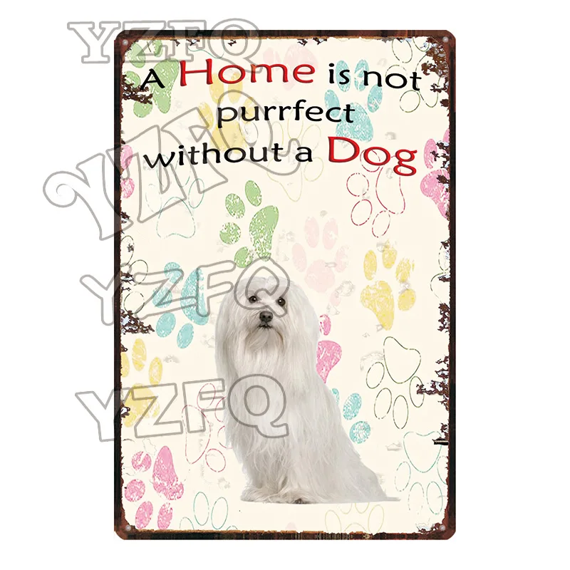 DC-5573 Домашний не Purrfect без собаки доска Металл Винтаж стены бар дома арт Pet Shop Ретро ремесленный декоративный 30X20 см DC-5555A - Цвет: DC-5573