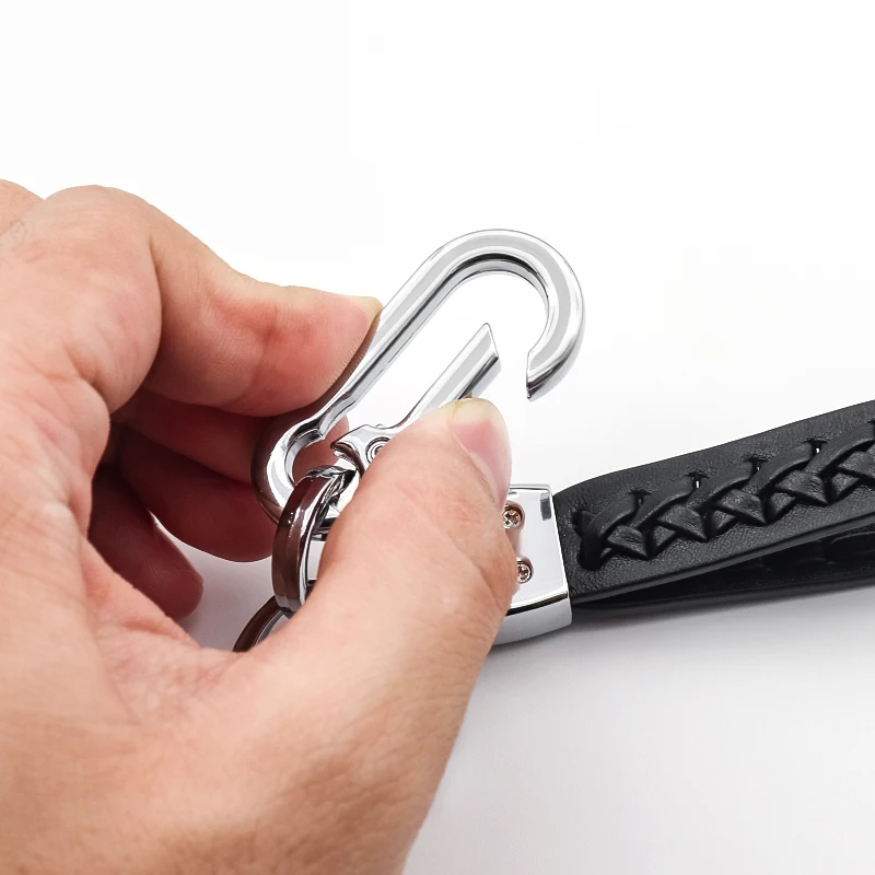 

Car accessories high quality business leather braided rope keychain for Skoda- Citigo Fabia SCALA Octavia Rapid Superb KAMIQ