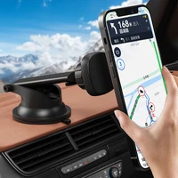 fimile universal sucker car phone holder 360 degree rotating magnetic gps car mount holder suit for iphone 12 samsung xiaomi 9