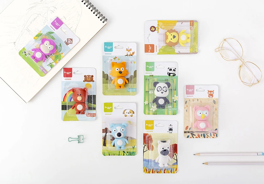 Panda animal резиновые ластики карандашный ластик для студентов Канцтовары Школьные принадлежности для детей подарок ластик