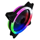RGB-вентилятор 120 мм, ШИМ, 4-контактный тихий Molex 4-контактный для компьютерного чехла, кулер для охлаждения процессора, вентилятор 12 В постоянного тока, регулируемая скорость вентилятора