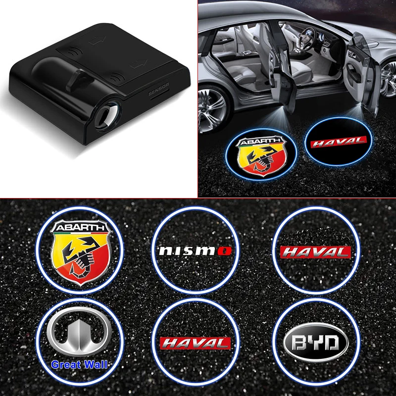 

2pcs Car Door Welcome Light Auto Logo Lamp For BMW Mini Cooper Fridge One S F56 R56 R57 R58 R59 R60 JCW Countryman Clubman Goods