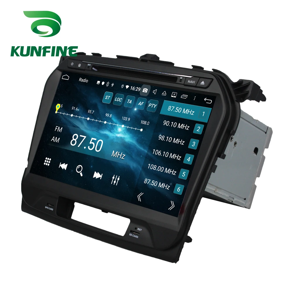 KUNFINE Android 9,0 Восьмиядерный 4 Гб ОЗУ 64 Гб ПЗУ автомобильный DVD gps мультимедийный плеер стерео для SUZUKI Vitara радио головное устройство