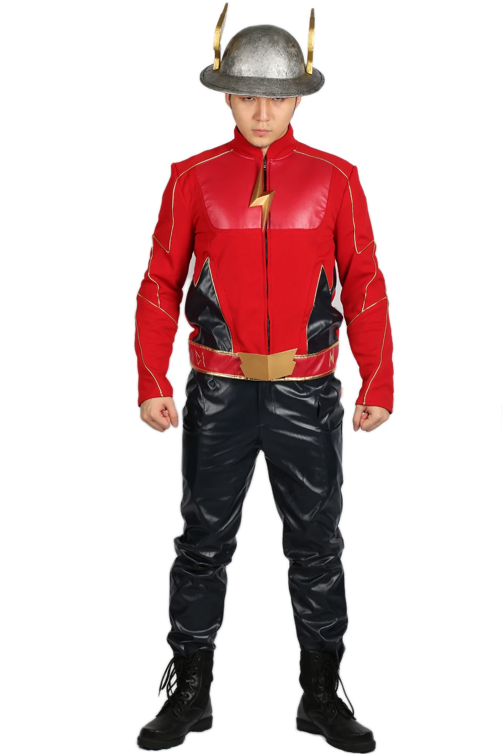 X-COSTUME распродажа 45% скидка флэш сезон 2 Джей костюм garrick для косплея и Хэллоуина подарок для фанатов высокого качества