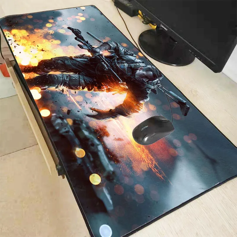 Mairuige 70x30/90x40 см Battlefield резиновый коврик для мыши большой коврик для мыши настольные коврики большие коврики для мыши игровой ковер XL для работы в офисе