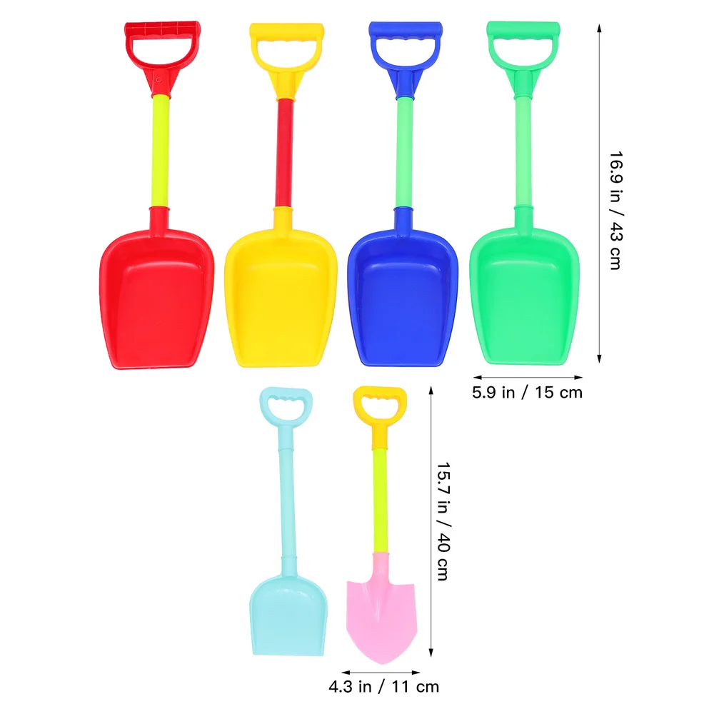 

6pcs Funny Sand Beach Shovel Toys Scoop Beach Toys Children Playing Sand Toys