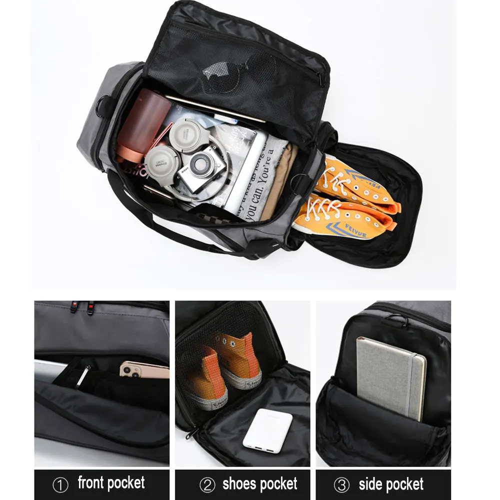 70CM Sport Bag Training Gym Bag Men Woman Fitness Bags Durable Multifunctional Handbag Outdoor Large Capacity Travel Bag X202A