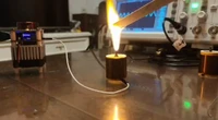 high frequency tesla coil hfsstc electronic candle plasma flame run continuously for 10 minutes