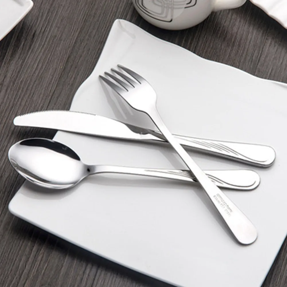 Набор столовых приборов из нержавеющей стали комплект 5 предметов утолщенный