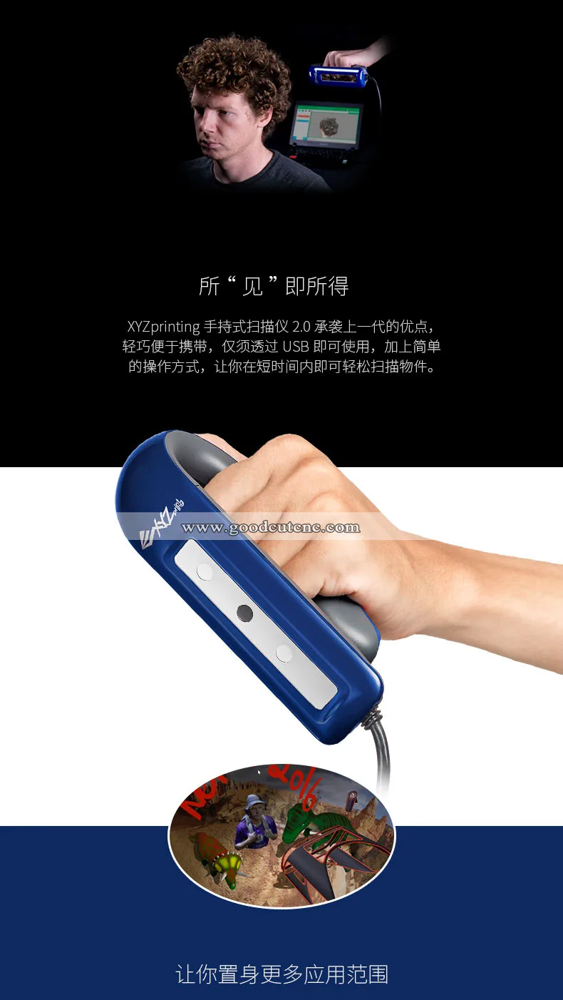 Удобный 3d-сканер Sense 3D systems портативный ручной сканер для 3d моделирования XYZ