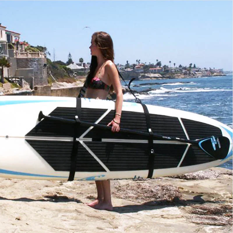 

Carry Strap Paddle Board Fixed Strap Adjustable Kayak Binding With Surfboard Shoulder Strap