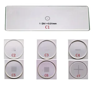 Мерные детали для микроскопа 0,01 мм, Калибровочная линейка, микрометр для сцены, мерные детали для стекла, Прямая поставка