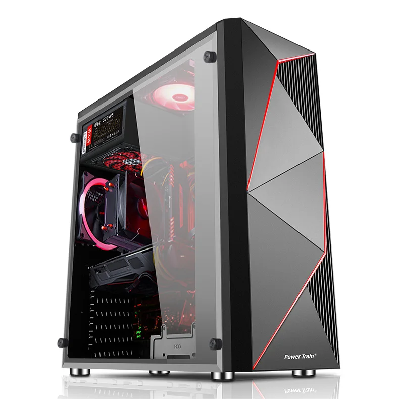 

Power Train Battle God 98K Computer Case Desktop Main Water-Cooled Game Glass Side Transparent ATX Large Plate