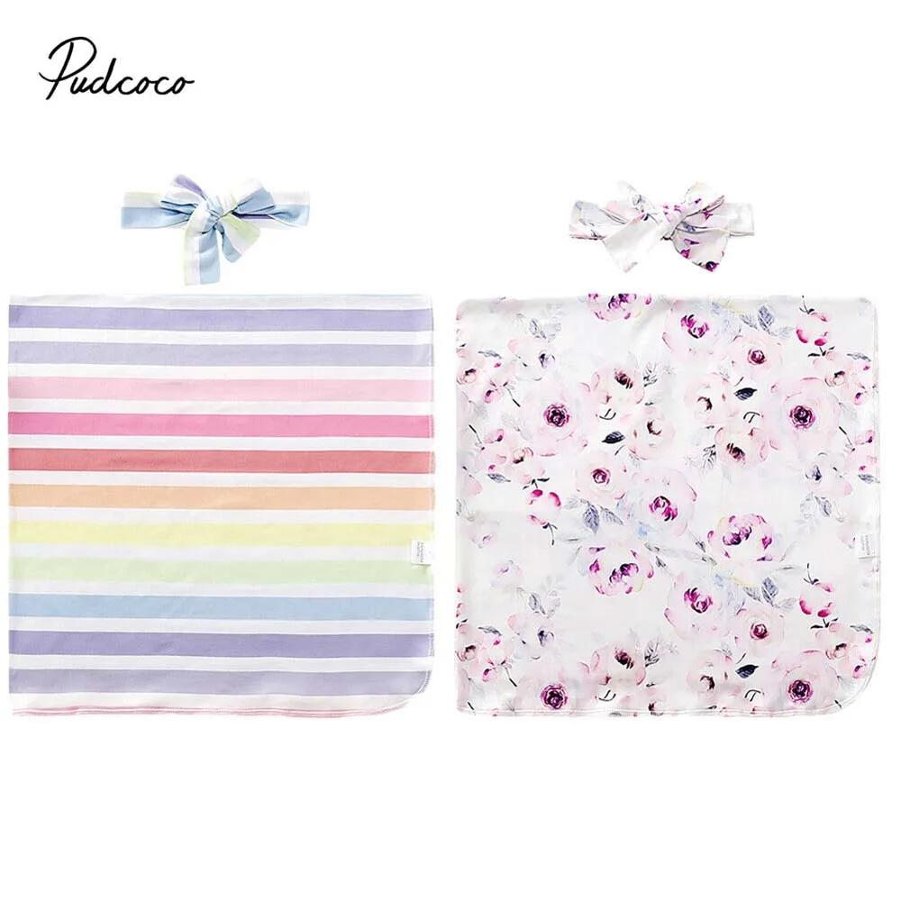2019 брендовая одежда для малышей с цветочным узором пеленка завёртывания