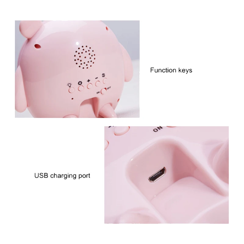 Cute Bear Alarm Clock Night Light Up Motion Sensor Music Lamp For Kids Gifts Baby Children Bedroom Decor | Дом и сад