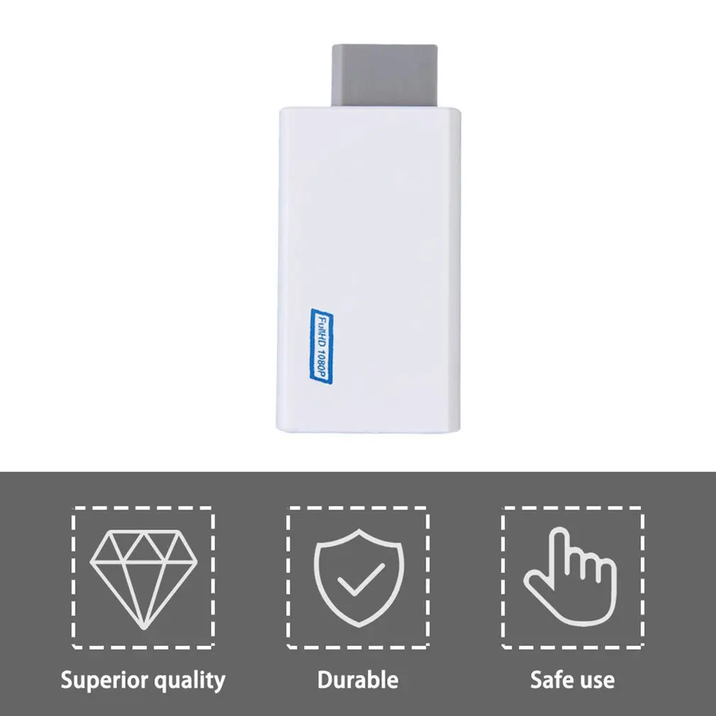 Для Nintendo для Wii Plug and Play Wii-совместимый с HDMI 1080p адаптер-преобразователь Аудио