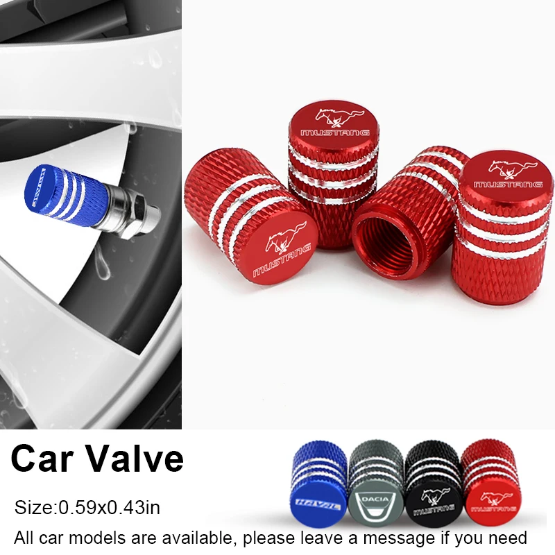 

4pcs Car Round Valve Laser Metal Auto Parts for Opel Corsa C D Astra G H J Gtc Mokka X Zafira B Insignia Vivaro Car Accessorie