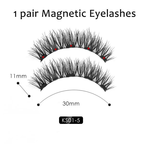 KS01-lashes only Новинка, горячая Распродажа, магнитная жидкая подводка для глаз и магнитные накладные ресницы, водостойкая, Стойкая подводка для глаз, Накладные ресницы с пинцетом - Цвет: KS01-lashes only