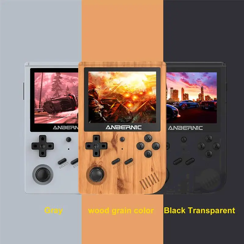 Verkauf RG351V Tragbare Handheld Open Source Mini Tasche Spielkonsole Linux System 3,5 Inch IPS Bildschirm 16G + 64G Tasche Spiel-Player