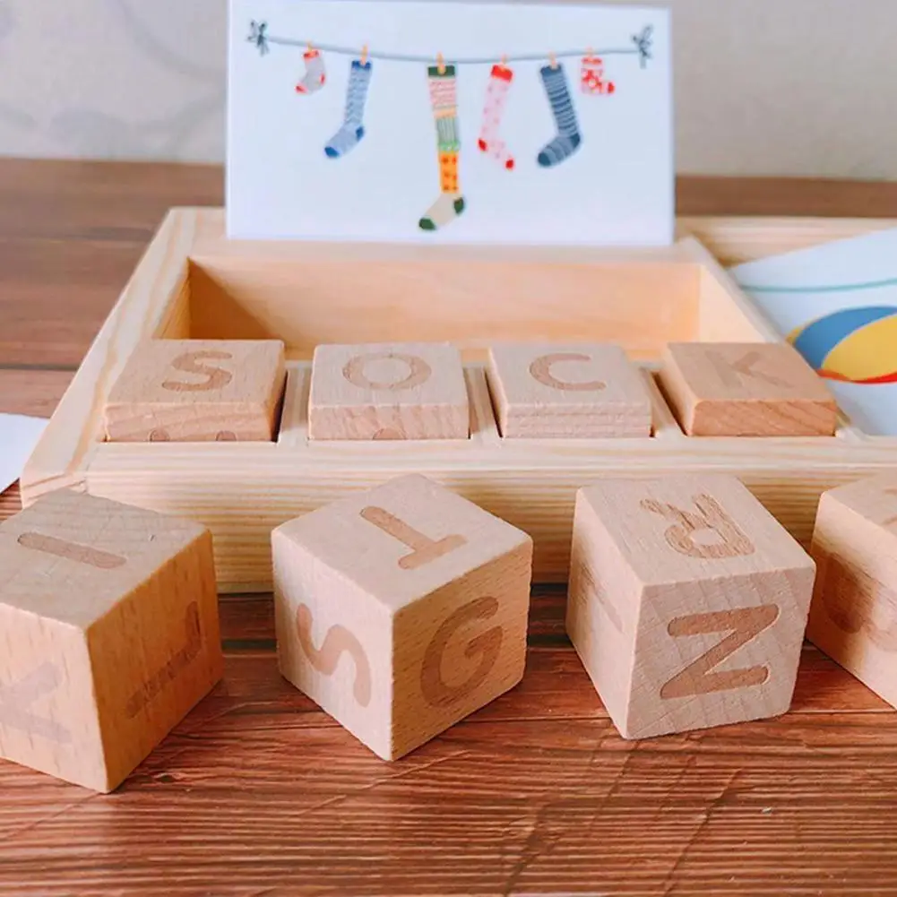 

Kids Matching Letter Games Alphabet Spelling Words Learning English Montessori Puzzles Children Interactive Toys Language T J6Q7