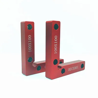 100mm x 100mm Новинка 1 пара(2 шт.) 120 мм x 120 мм(100 мм x 100 мм) l-squre зажимные квадраты пара 90 градусов попробуйте квадратный угол линейки - Цвет: 100mm x 100mm