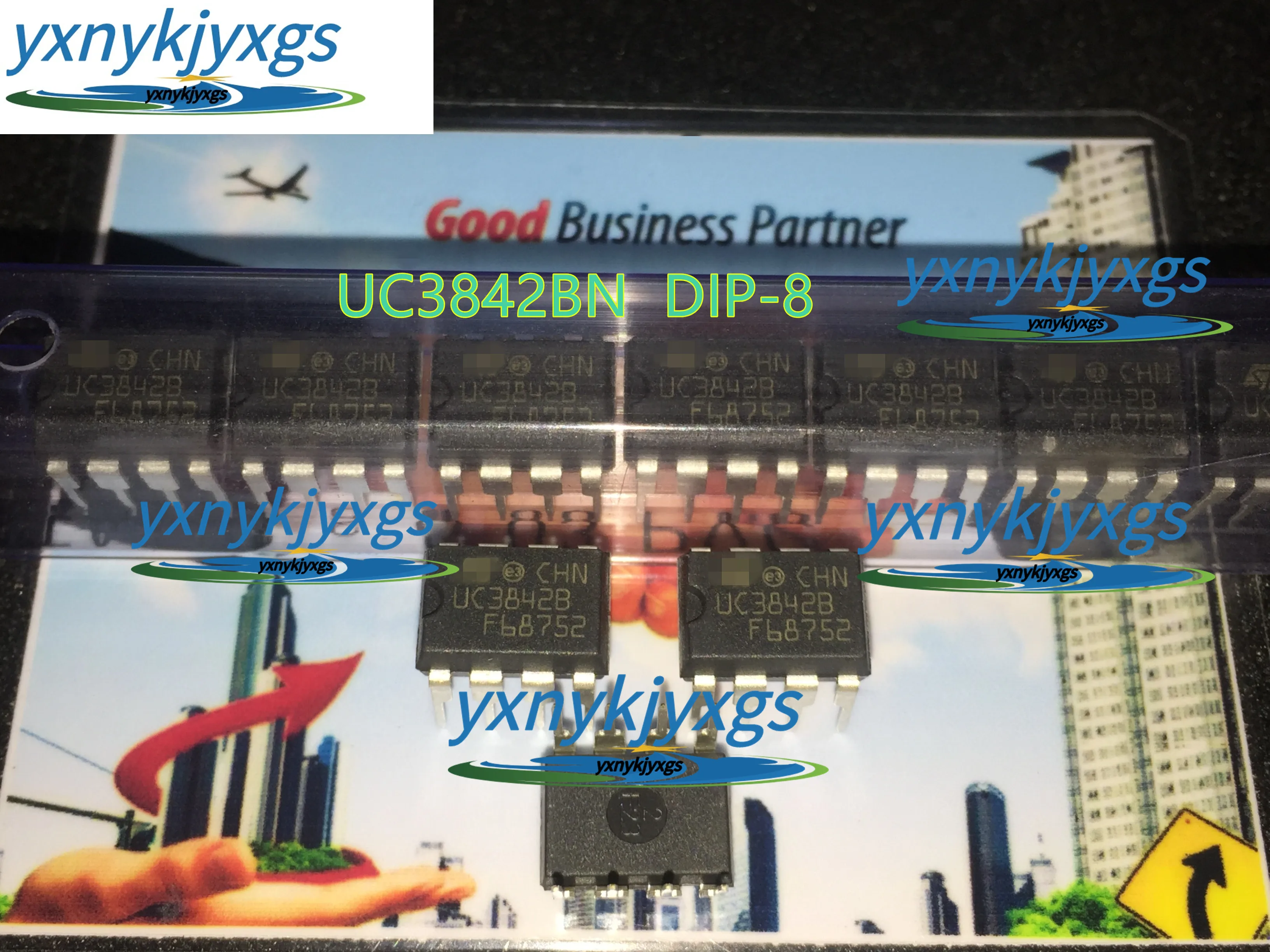 10 шт. 100% Новый оригинальный UC3842BN UC3842B DIP 8 (оригинальная Прямая поставка