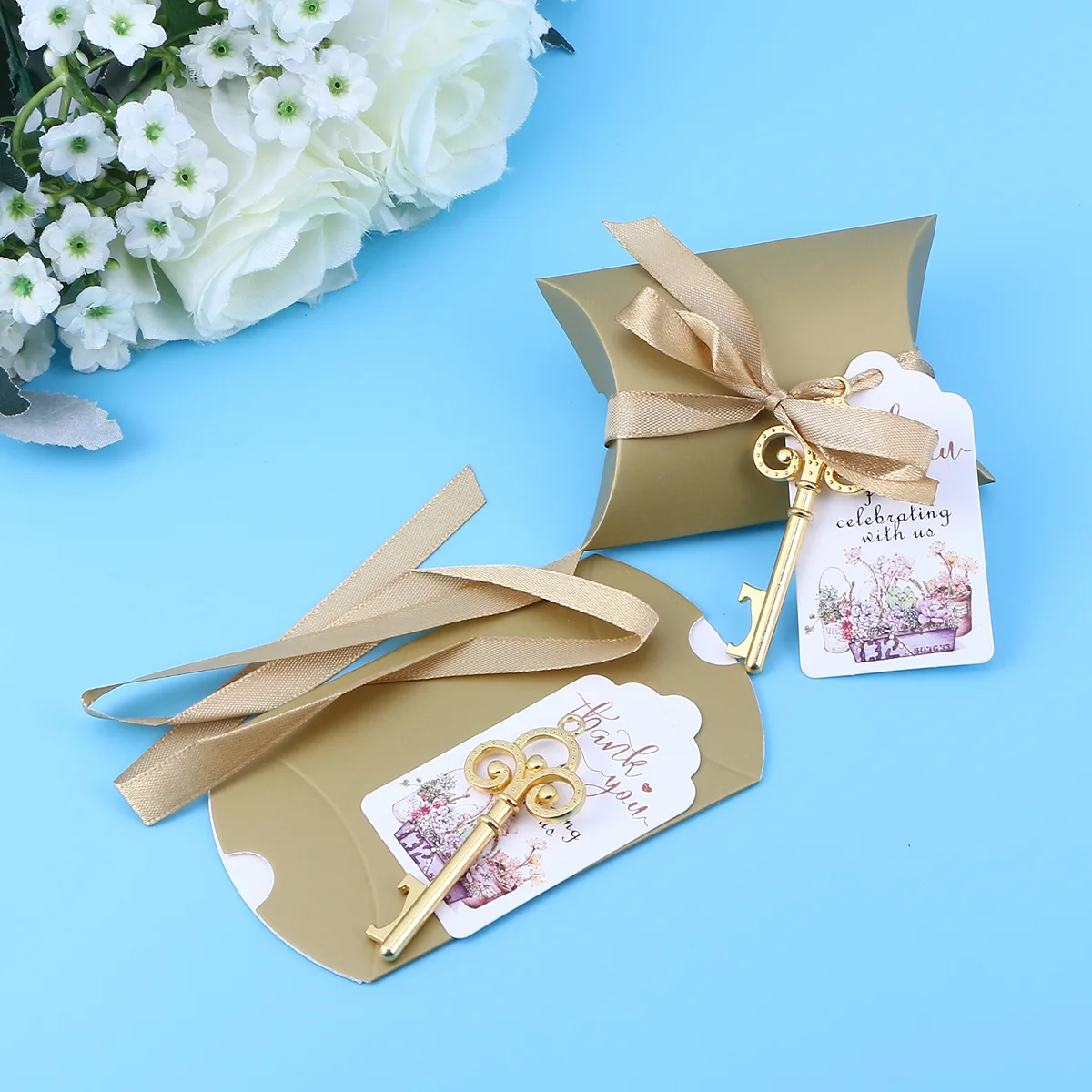 

50 шт., винтажные подарочные коробки для конфет в форме подушки