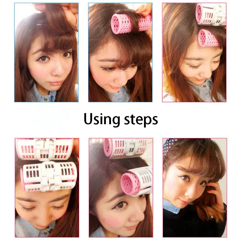 Многофункциональный пластиковый зажим для волос волнистые полоски завивки